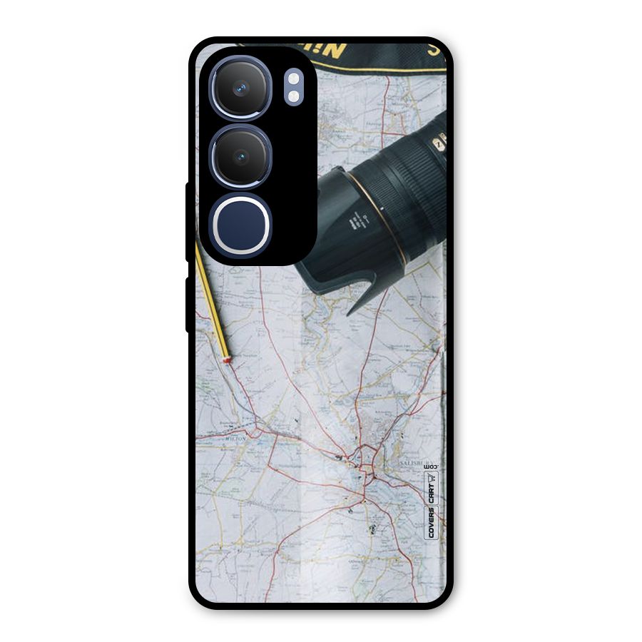 Map And Camera Metal Back Case for Vivo Y29