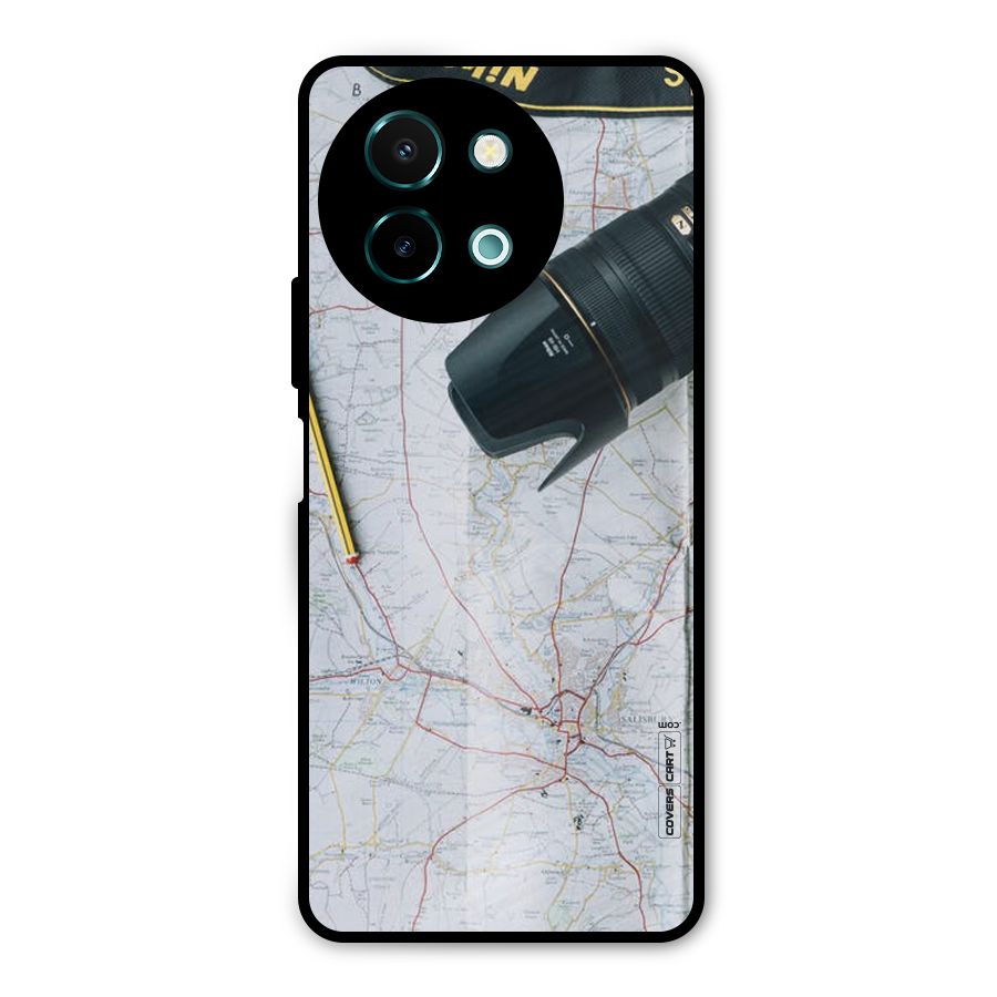 Map And Camera Metal Back Case for Vivo Y58