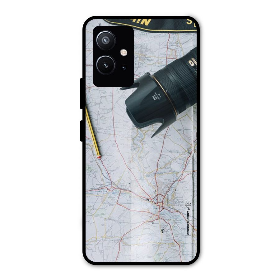 Map And Camera Metal Back Case for Vivo Y75 5G