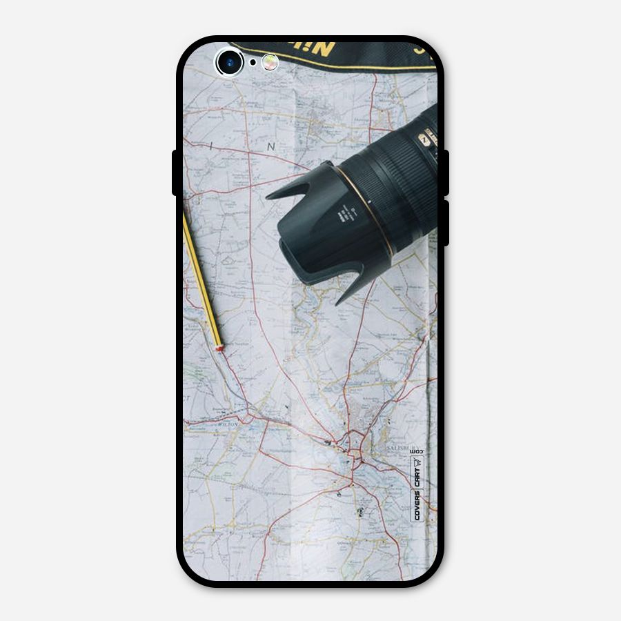 Map And Camera Metal Back Case for iPhone 6 6s