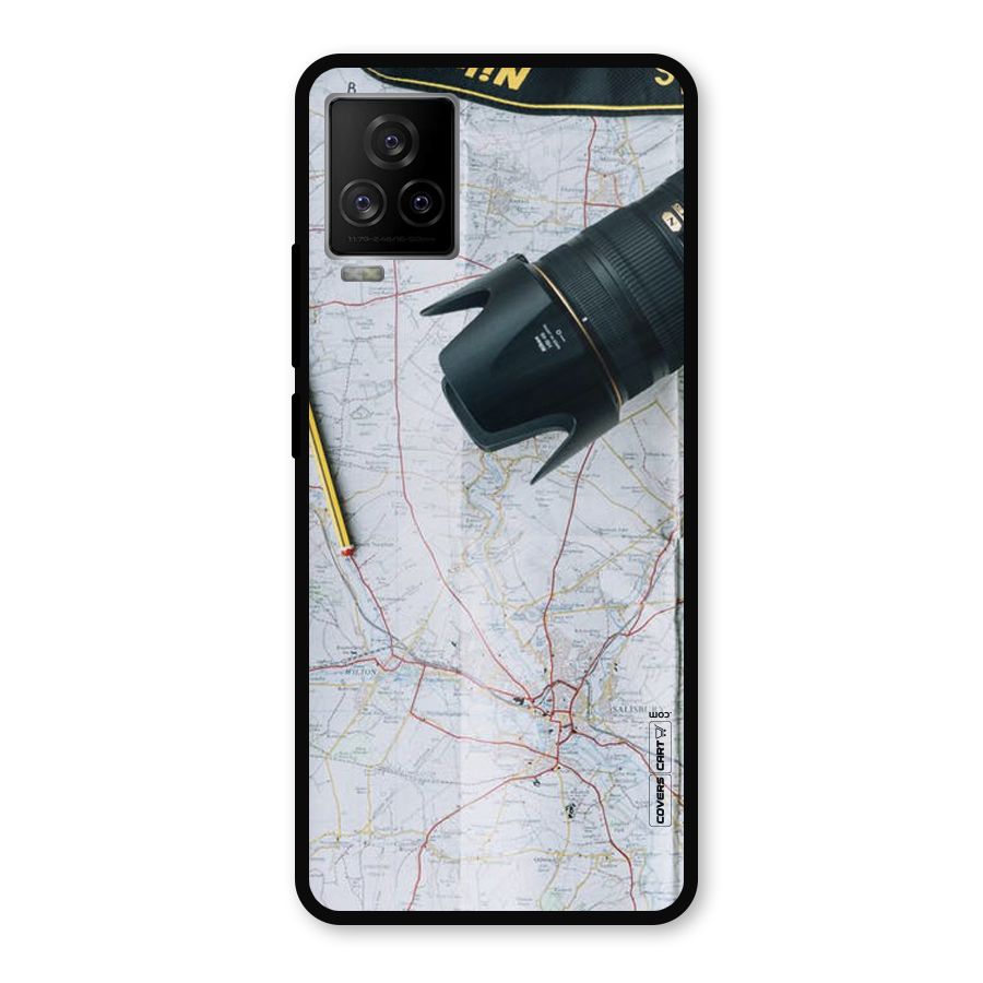 Map And Camera Metal Back Case for iQOO 7 Legend 5G