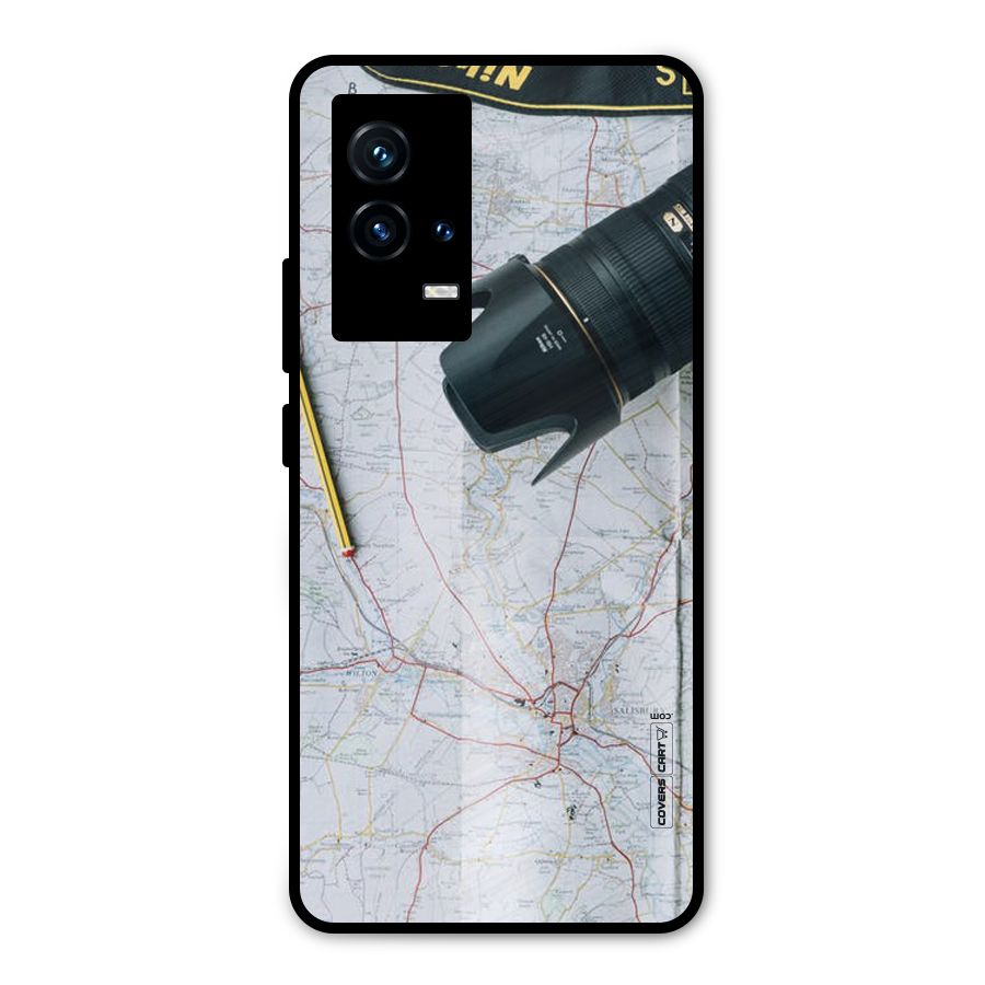 Map And Camera Metal Back Case for iQOO 9 5G
