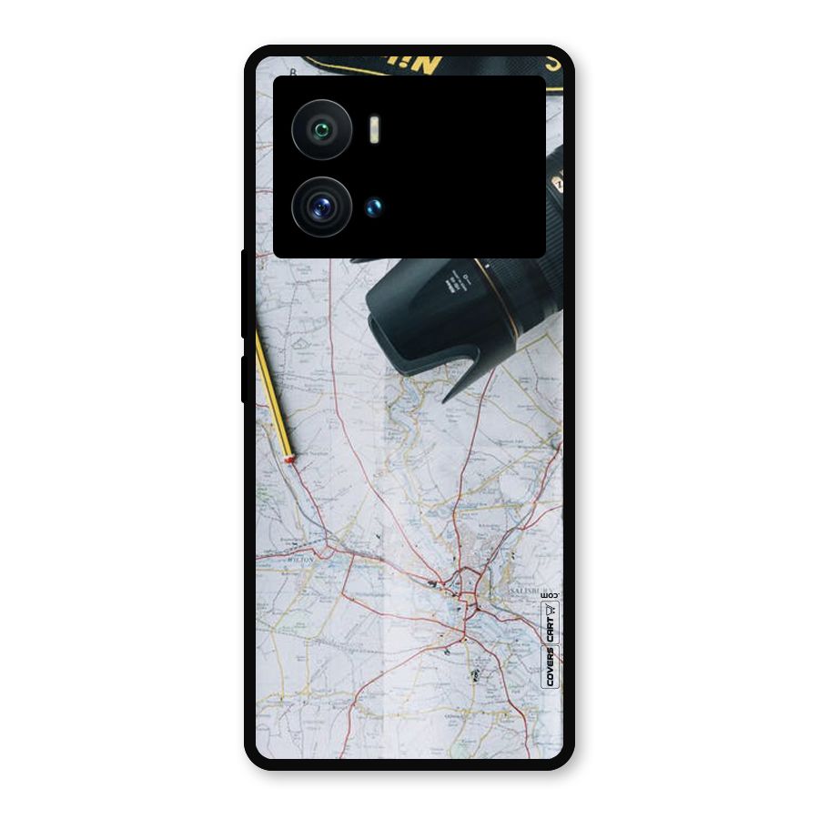 Map And Camera Metal Back Case for iQOO 9 Pro