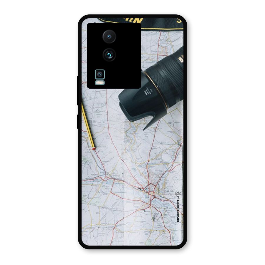 Map And Camera Metal Back Case for iQOO Neo 7