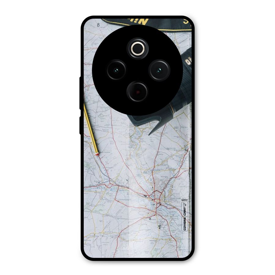 Map And Camera Metal Back Case for iQOO Z10