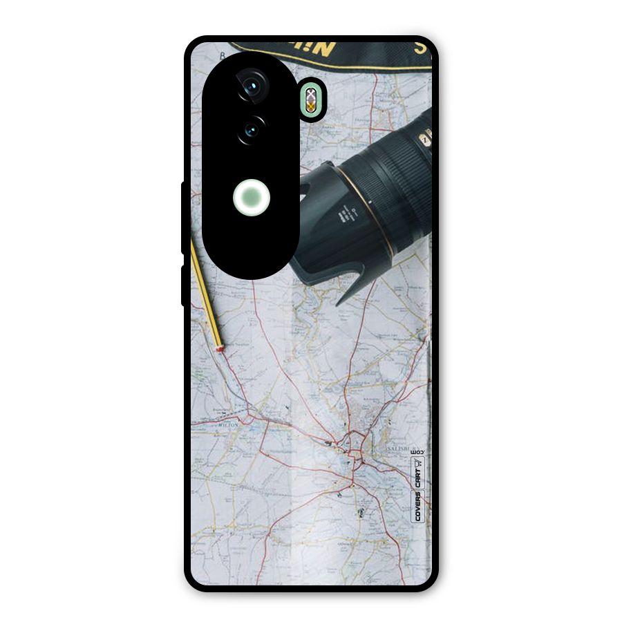 Map And Camera Metal Back Case for iQOO Z9s