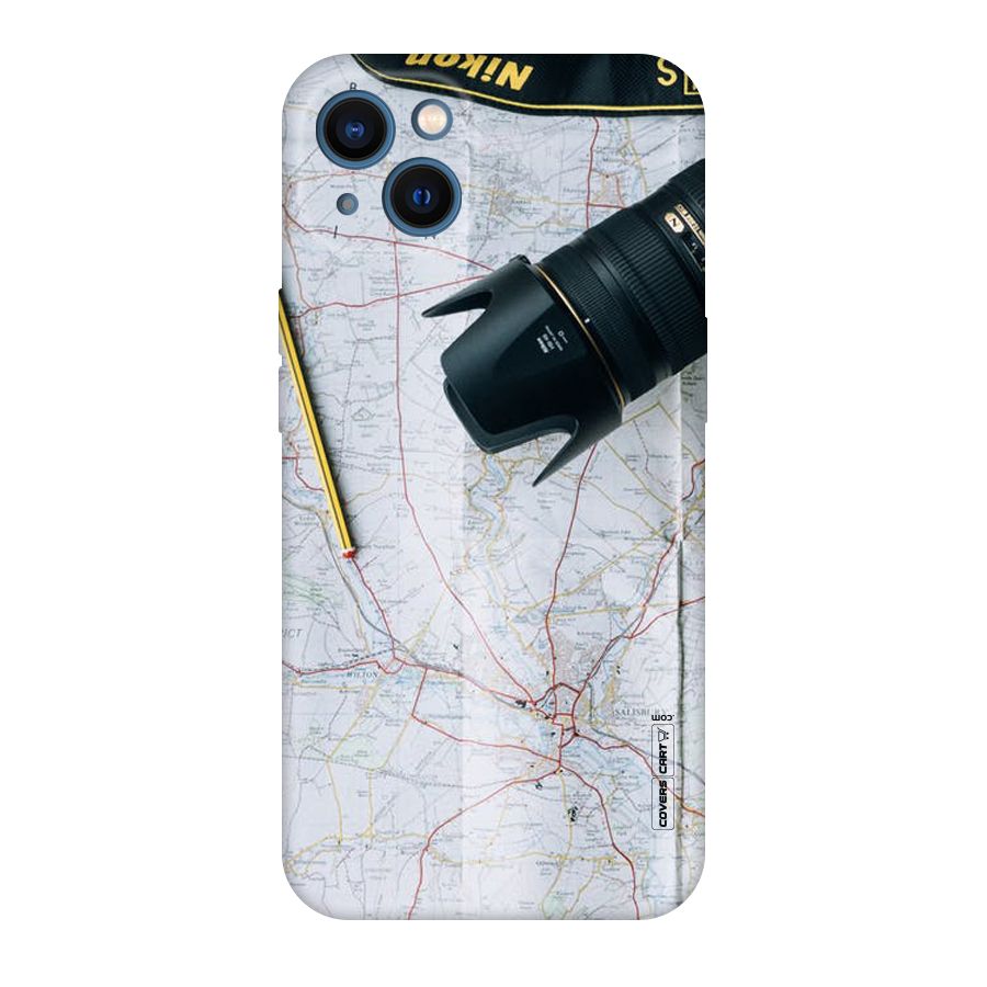 Map And Camera Original Polycarbonate Back Case for iPhone 13