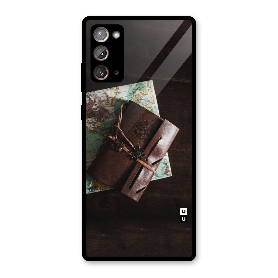 Map Journal Glass Back Case for Galaxy Note 20