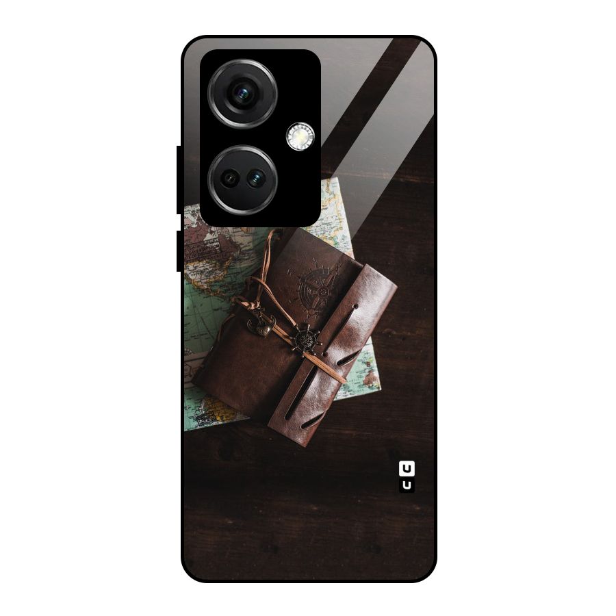 Map Journal Glass Back Case for OnePlus Nord CE 3 5G