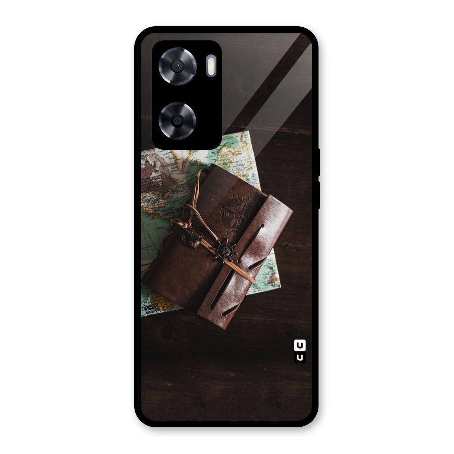Map Journal Glass Back Case for OnePlus Nord N20 SE