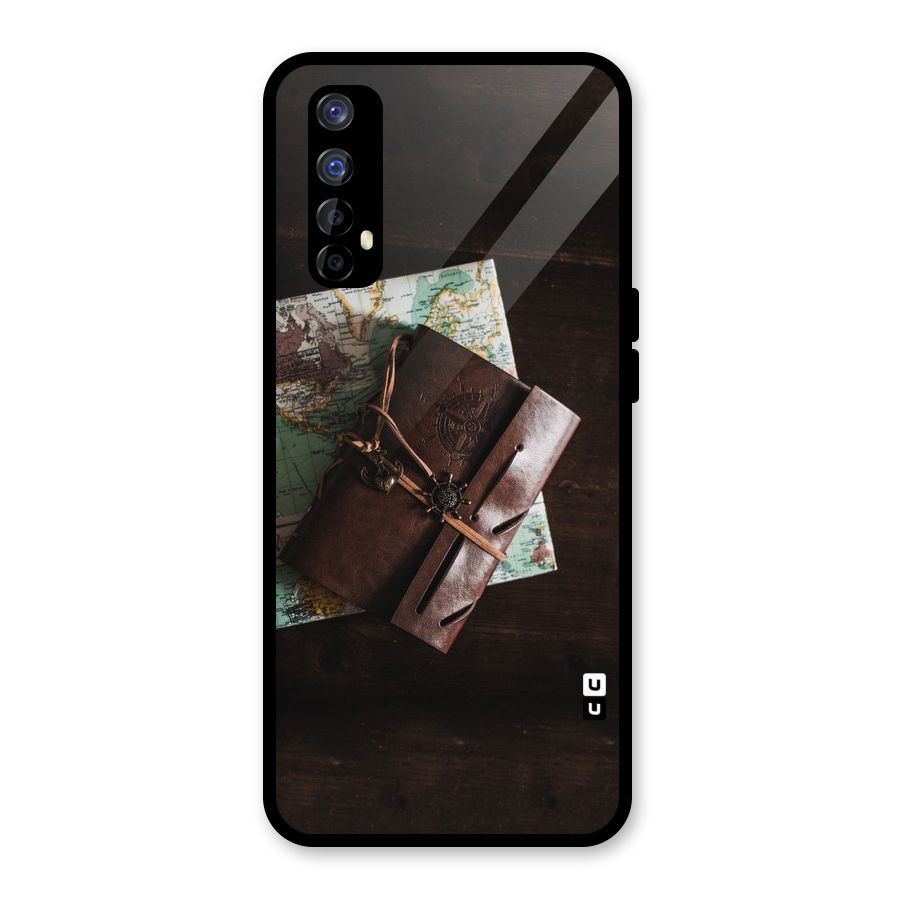 Map Journal Glass Back Case for Realme 7