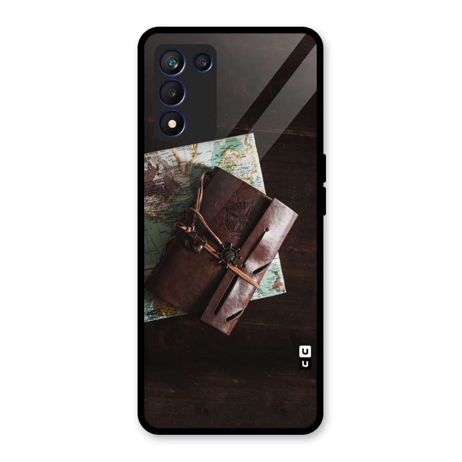 Map Journal Glass Back Case for Realme 9 5G Speed