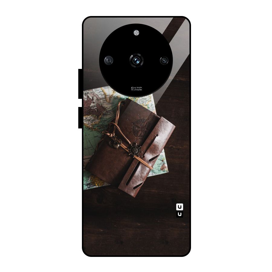Map Journal Glass Back Case for Realme Narzo 60 5G