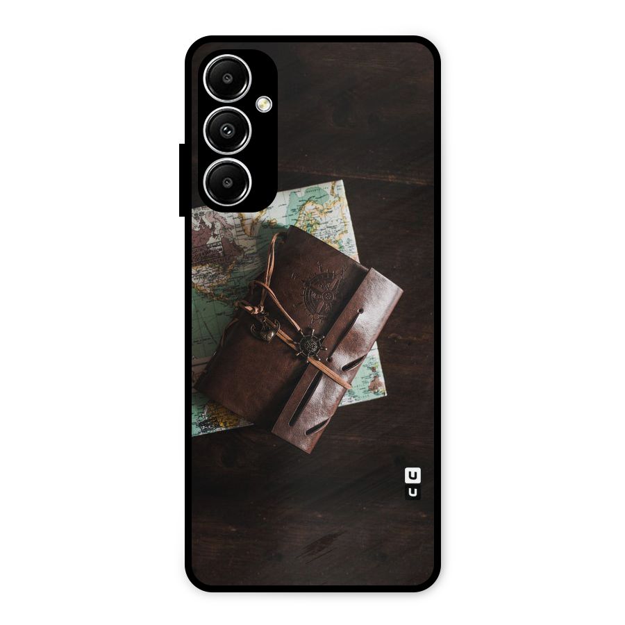 Map Journal Metal Back Case for Galaxy A05s