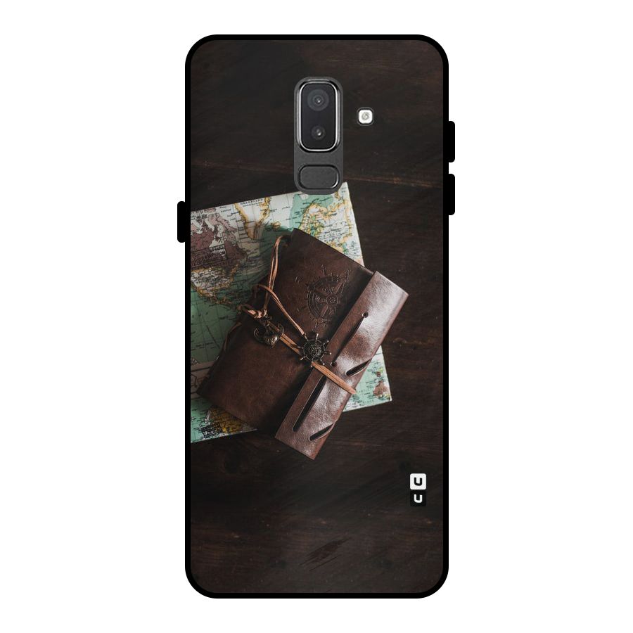 Map Journal Metal Back Case for Galaxy On8 (2018)