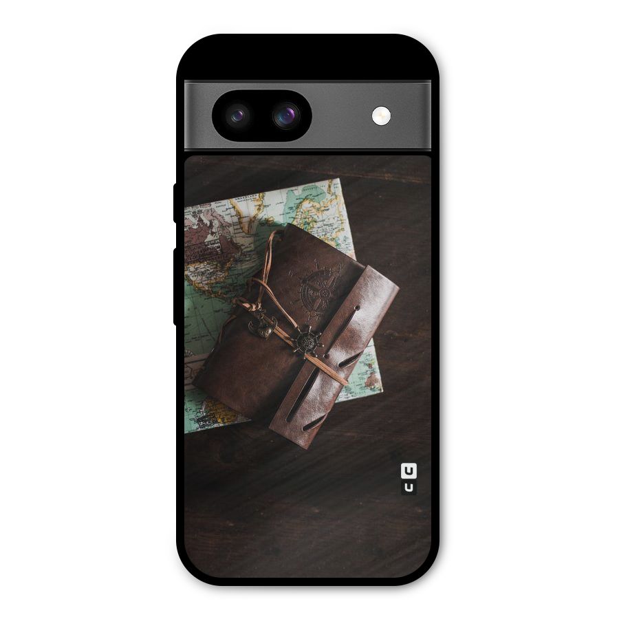 Map Journal Metal Back Case for Google Pixel 8a