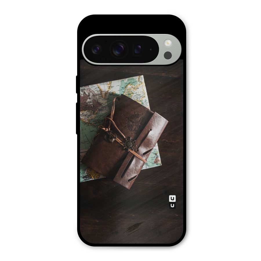 Map Journal Metal Back Case for Google Pixel 9 Pro XL