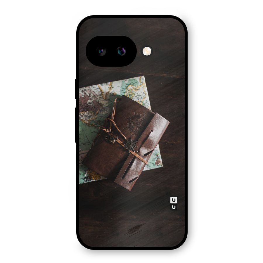 Map Journal Metal Back Case for Google Pixel 9a