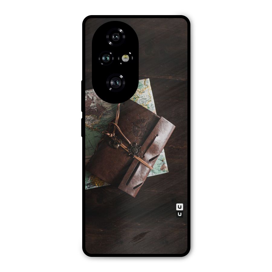 Map Journal Metal Back Case for Honor 200 Pro