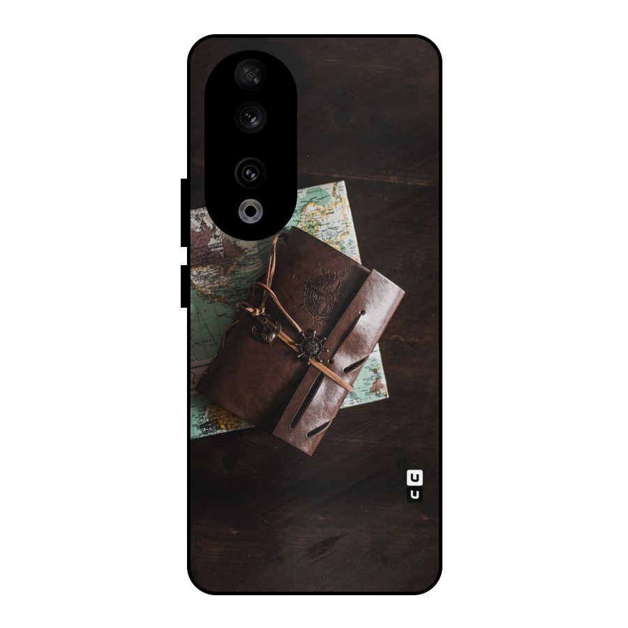Map Journal Metal Back Case for Honor 90