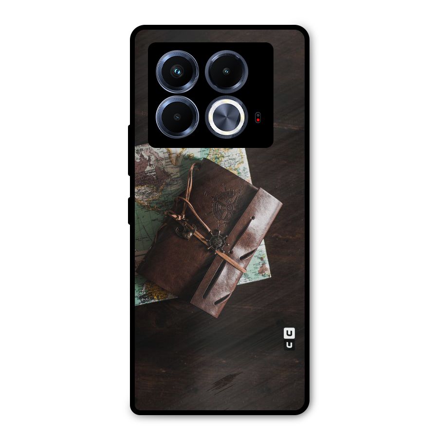 Map Journal Metal Back Case for Infinix Note 40 5G