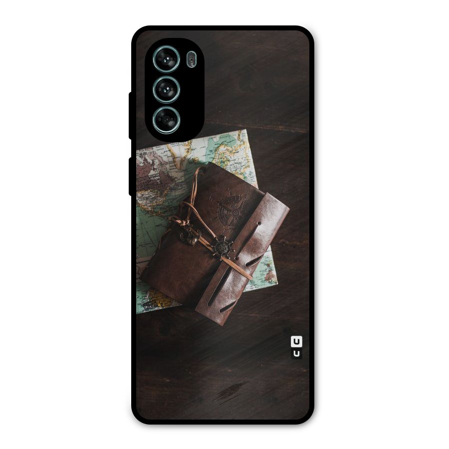 Map Journal Metal Back Case for Moto G62