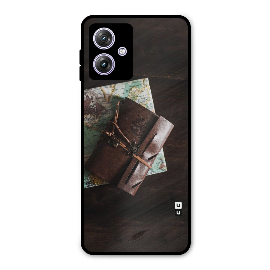 Map Journal Metal Back Case for Moto G64