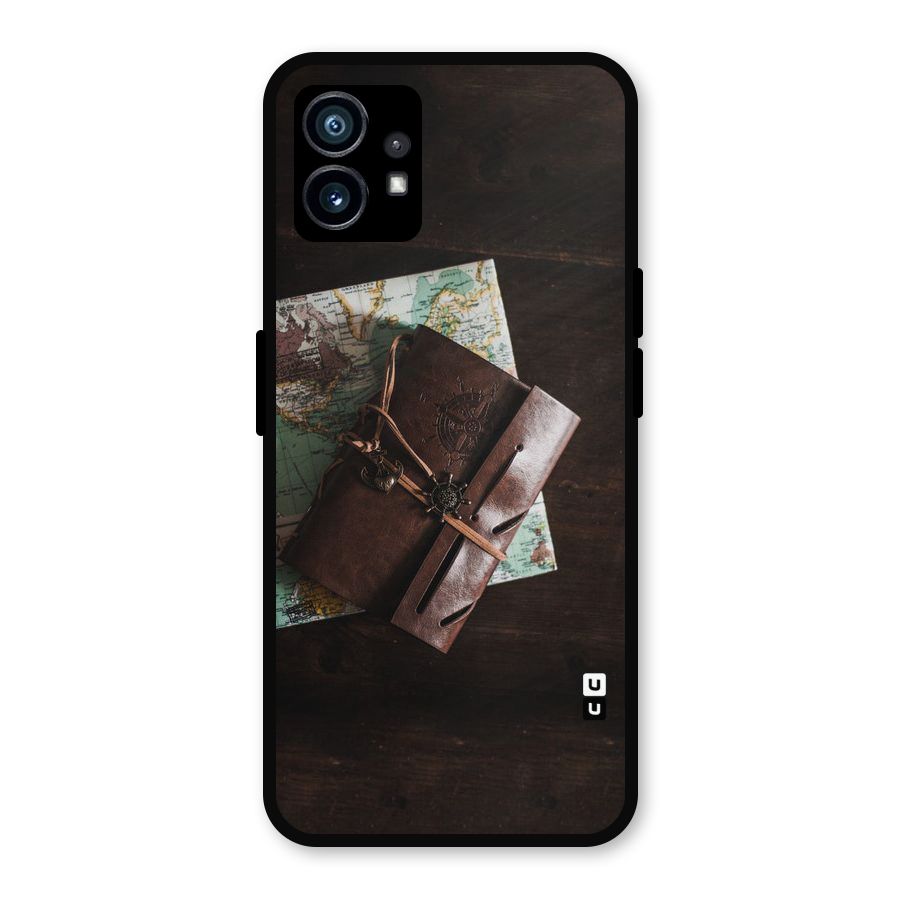 Map Journal Metal Back Case for Nothing Phone 1