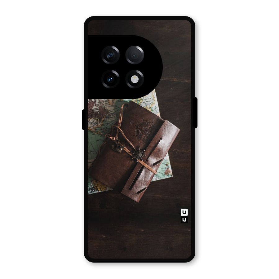 Map Journal Metal Back Case for OnePlus 11R