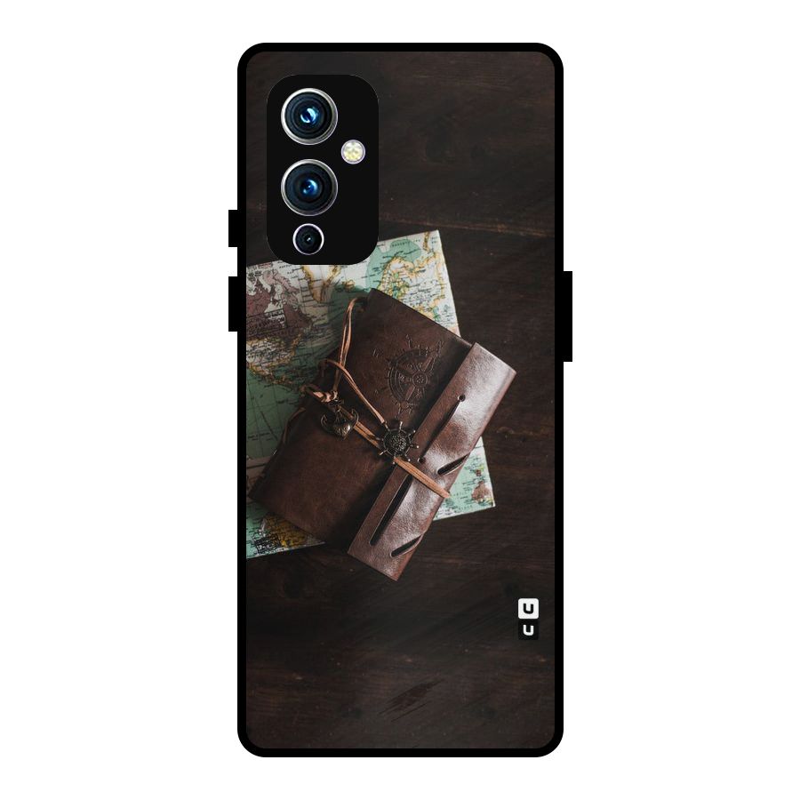 Map Journal Metal Back Case for OnePlus 9
