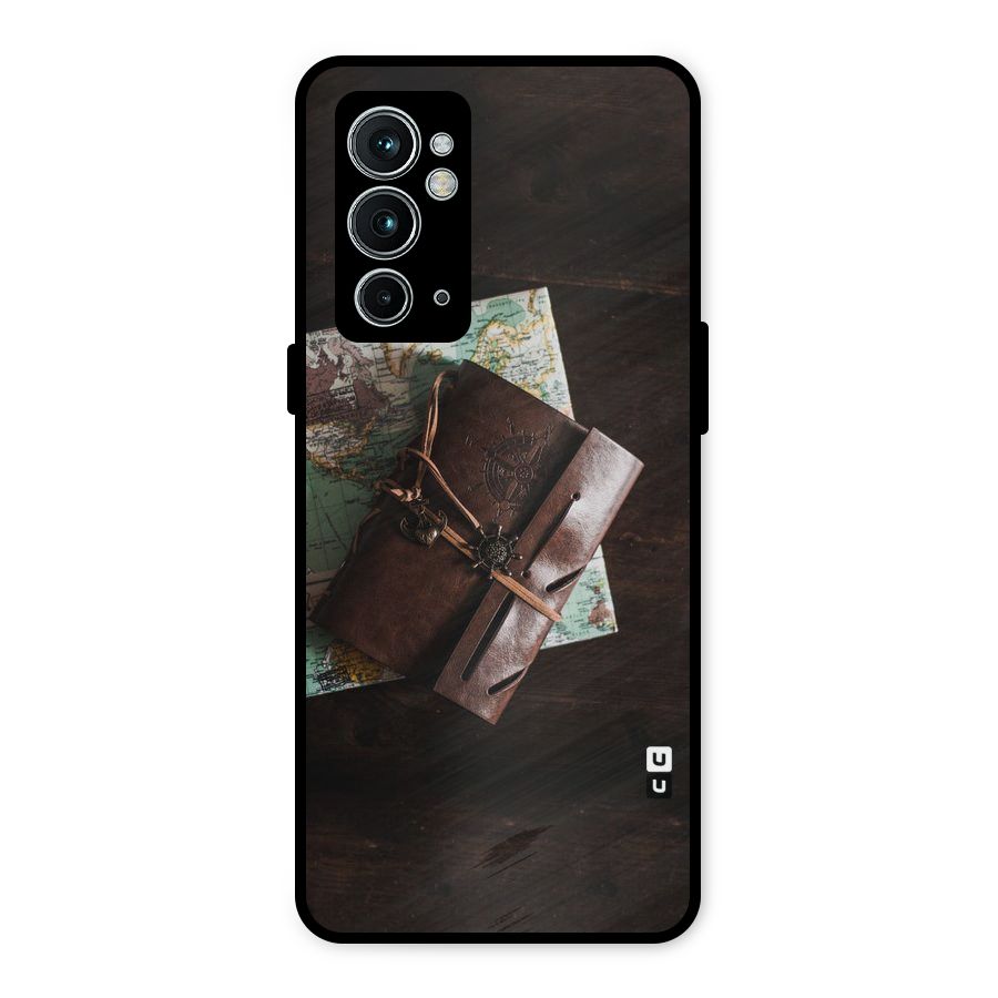 Map Journal Metal Back Case for OnePlus 9RT 5G