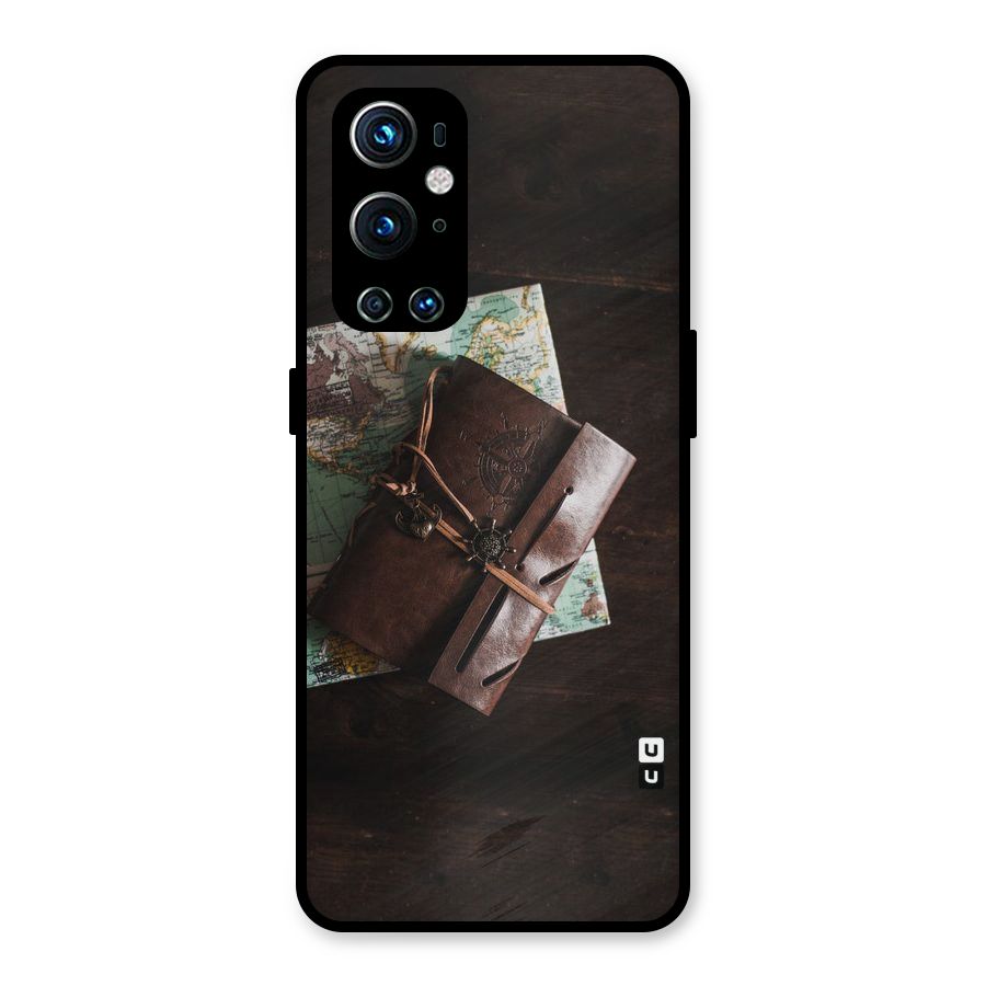 Map Journal Metal Back Case for OnePlus 9 Pro