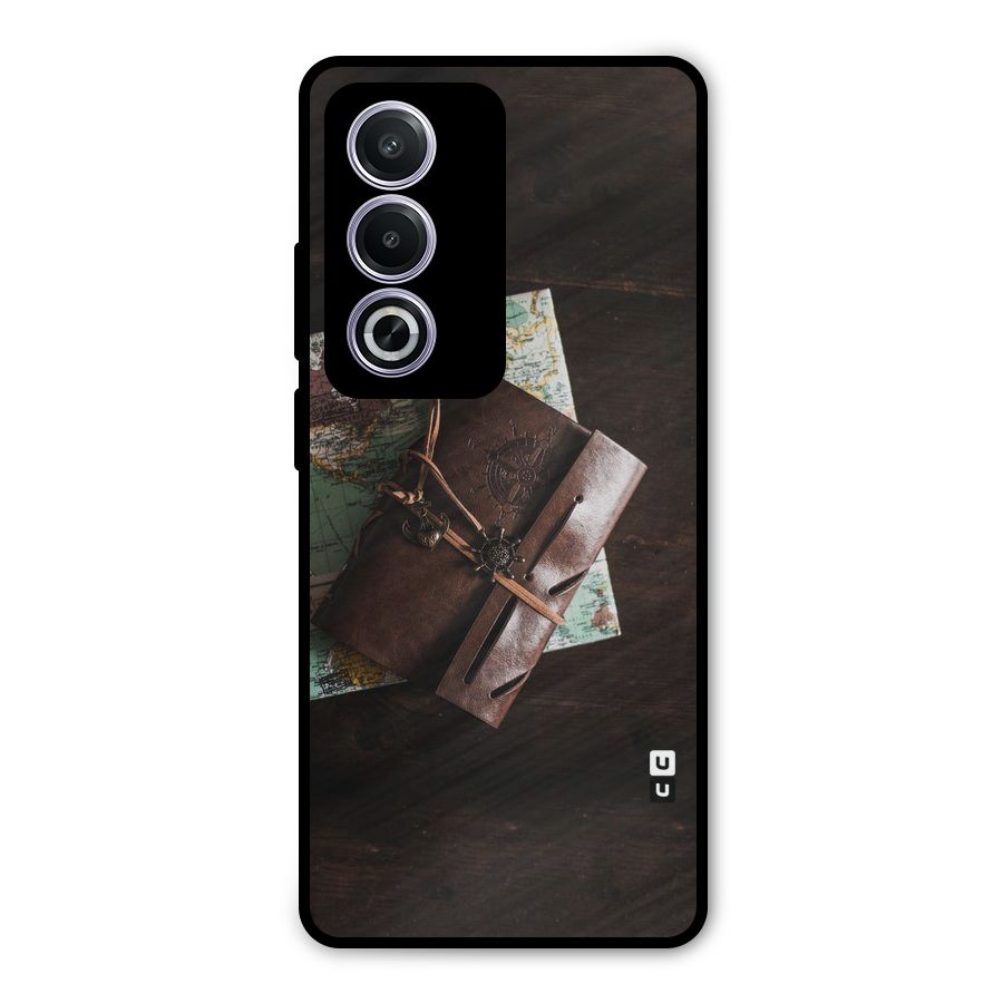 Map Journal Metal Back Case for Oppo K12x