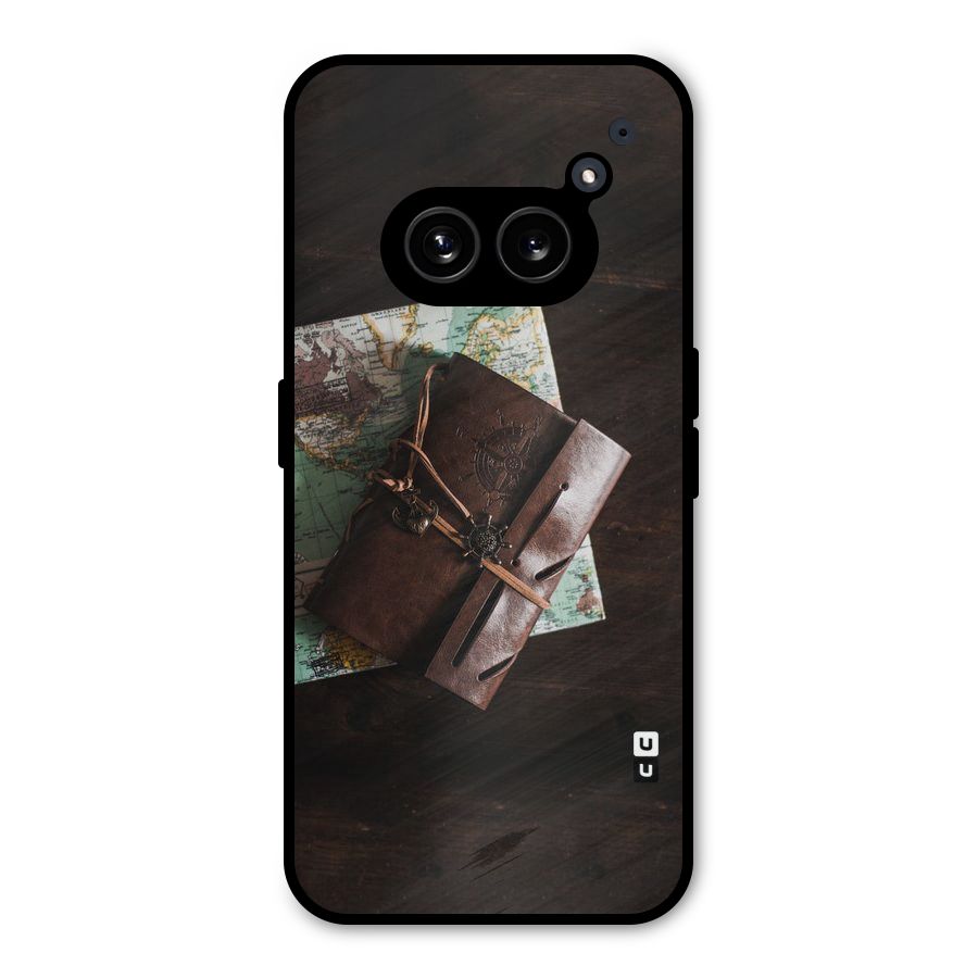 Map Journal Metal Back Case for Nothing Phone 2a