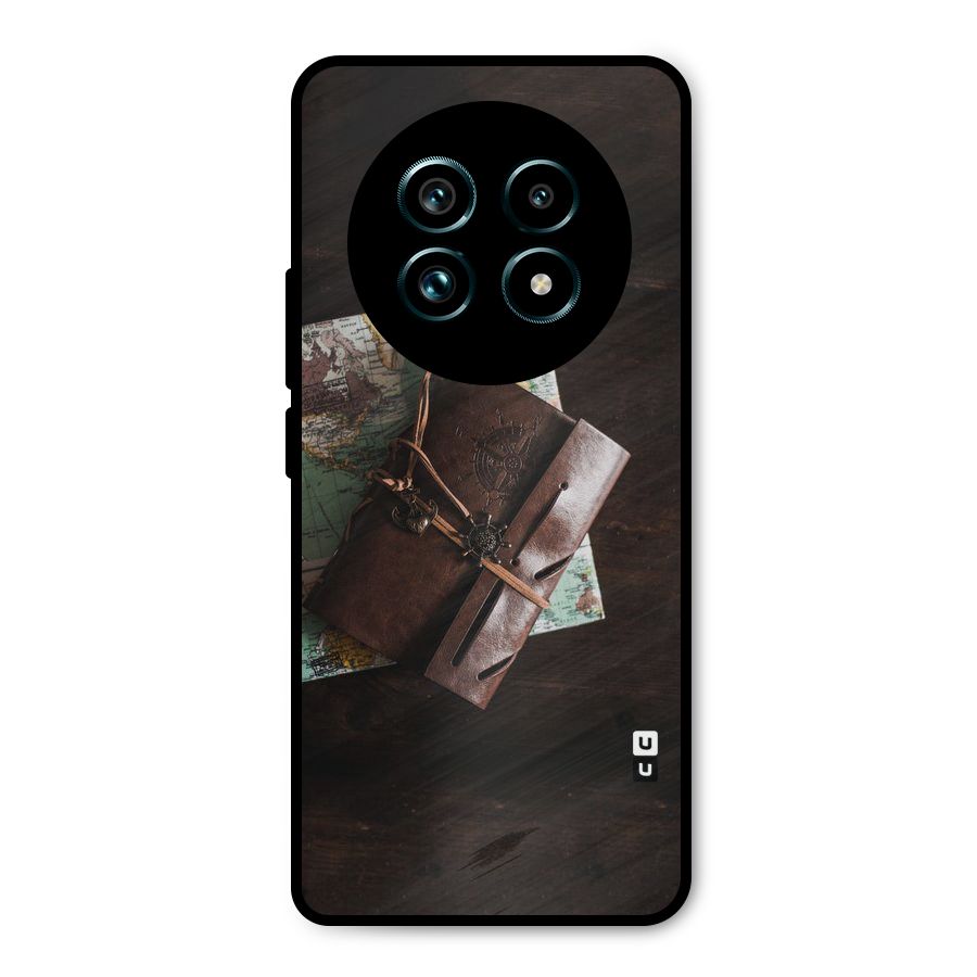Map Journal Metal Back Case for Realme 13 Pro Plus