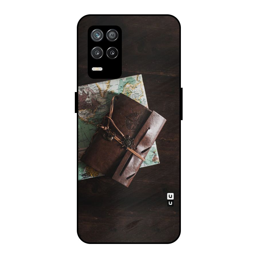 Map Journal Metal Back Case for Realme 9 5G