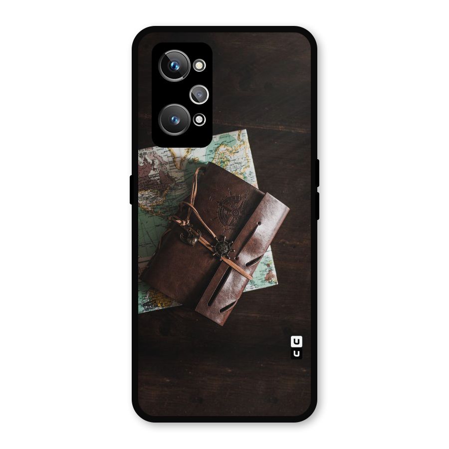 Map Journal Metal Back Case for Realme GT 2