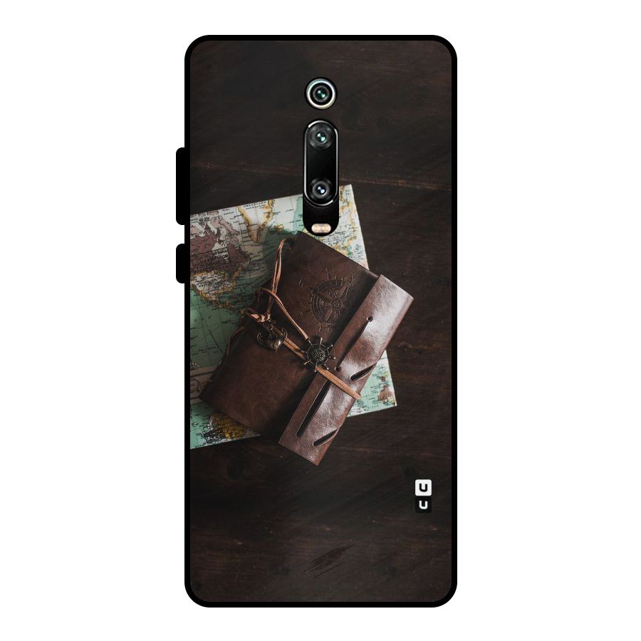 Map Journal Metal Back Case for Redmi K20 Pro