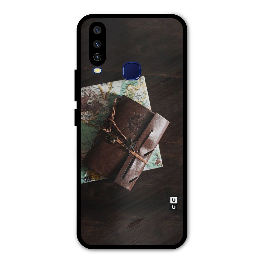 Map Journal Metal Back Case for Vivo Y15