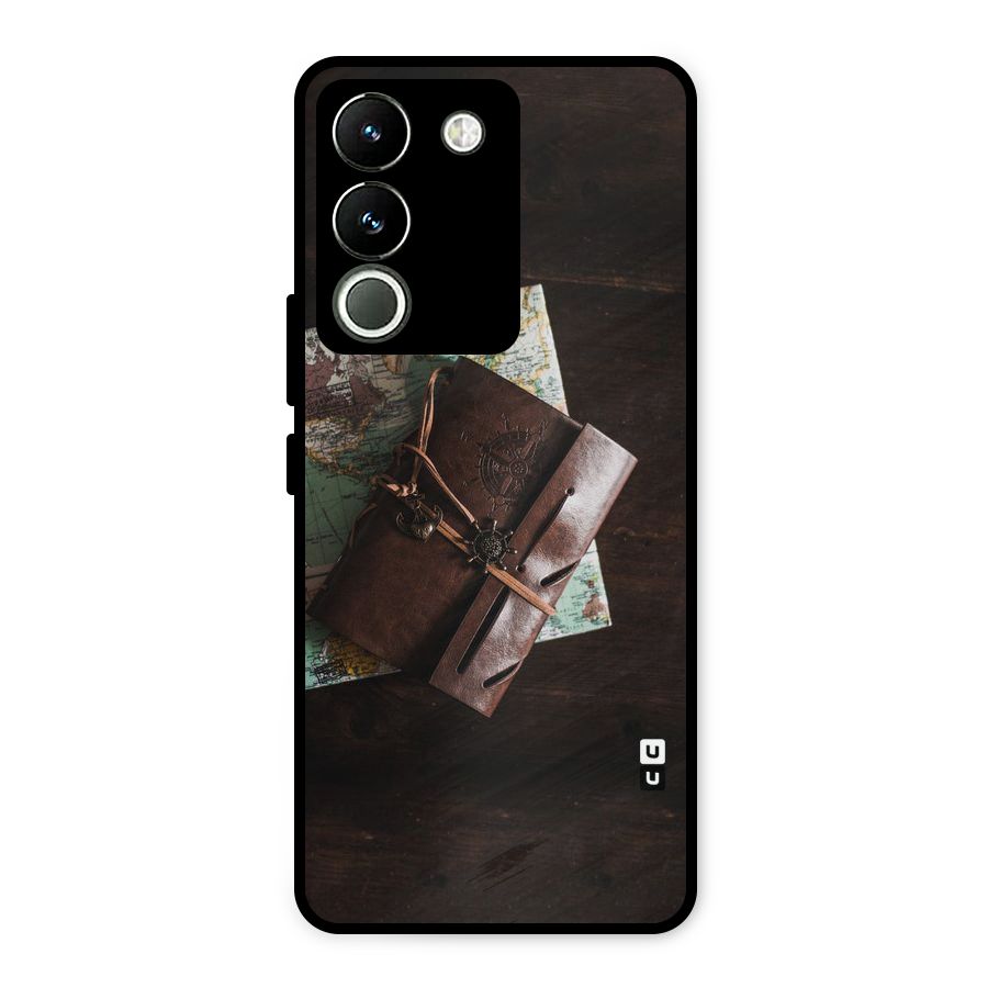 Map Journal Metal Back Case for Vivo Y200