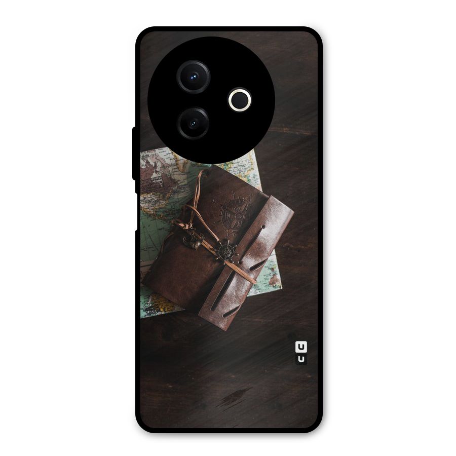 Map Journal Metal Back Case for Vivo Y39