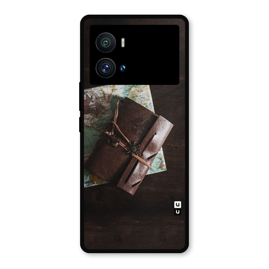Map Journal Metal Back Case for iQOO 9 Pro
