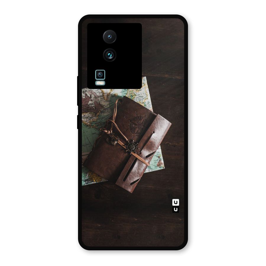 Map Journal Metal Back Case for iQOO Neo 7