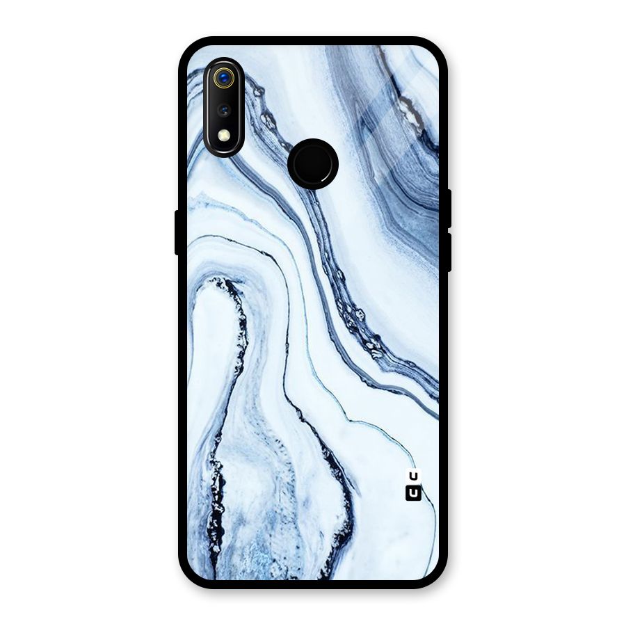 Marble Awesome Glass Back Case for Realme 3i