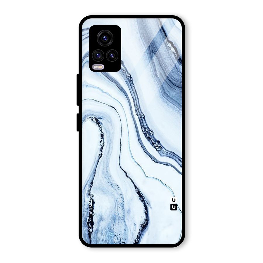 Marble Awesome Glass Back Case for Vivo V20 2021