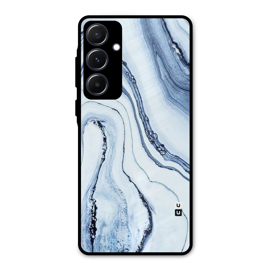 Marble Awesome Metal Back Case for Galaxy A55