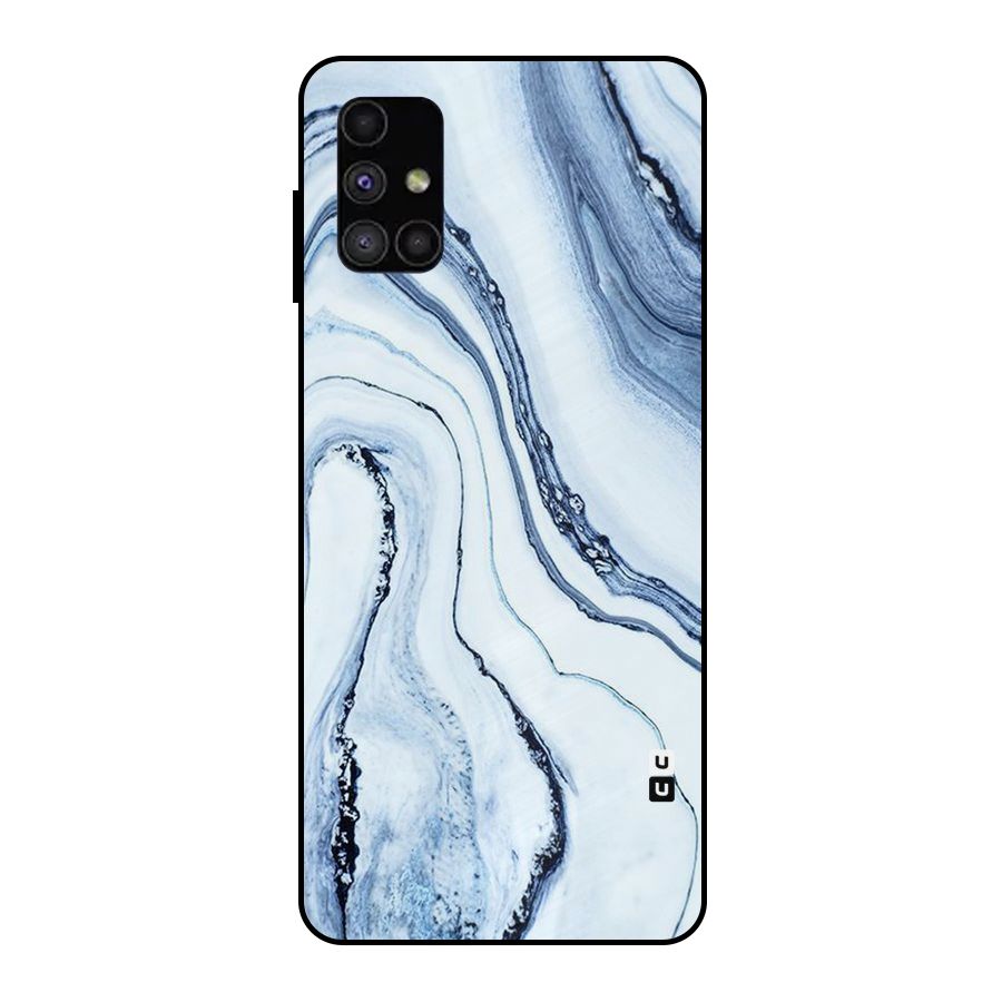 Marble Awesome Metal Back Case for Galaxy M51