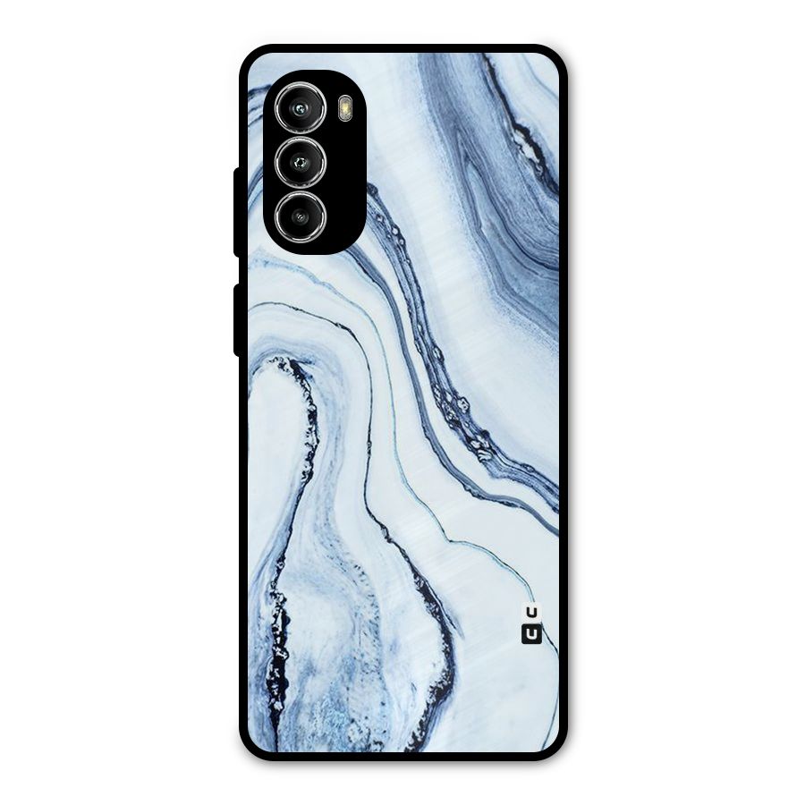 Marble Awesome Metal Back Case for Moto G52