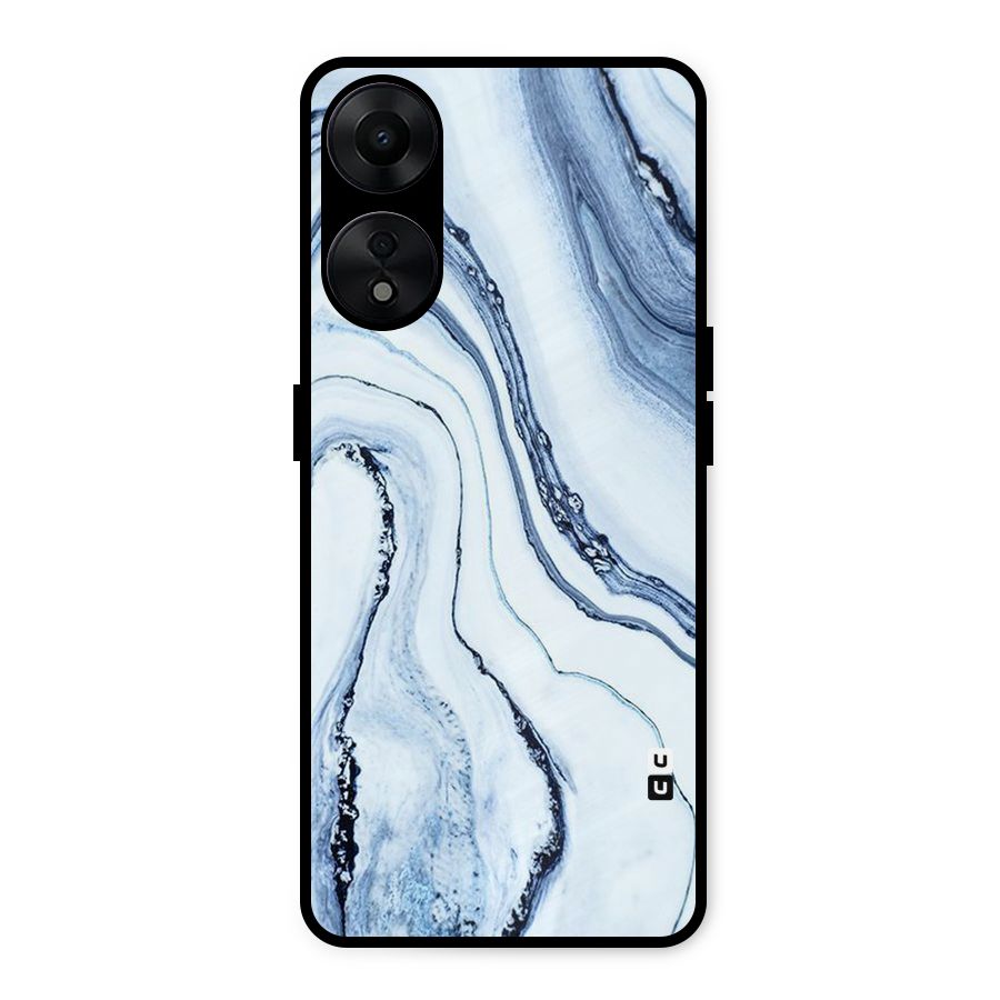 Marble Awesome Metal Back Case for Oppo A78 5G