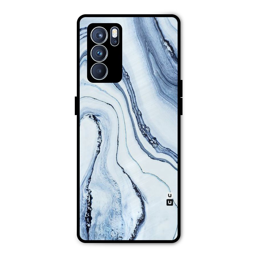 Marble Awesome Metal Back Case for Oppo Reno6 Pro 5G